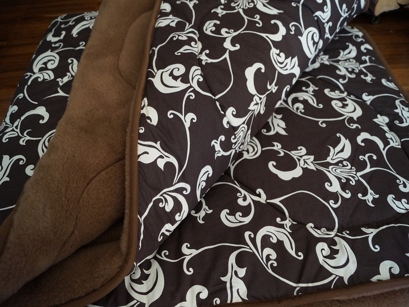 KOŁDRA Z WEŁNY CAMEL CIEMNY BROWN 200x200