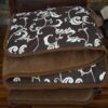 KOŁDRA Z WEŁNY CAMEL CIEMNY BROWN 200x200