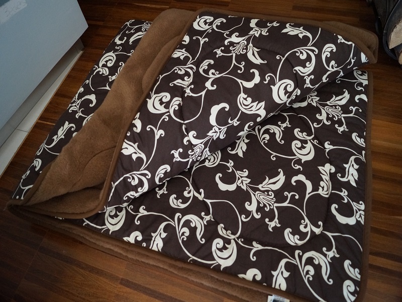 KOŁDRA Z WEŁNY CAMEL CIEMNY BROWN 200x200