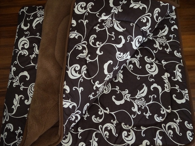 KOŁDRA Z WEŁNY CAMEL CIEMNY BROWN 200x200