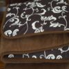 KOŁDRA Z WEŁNY CAMEL CIEMNY BROWN 200x200