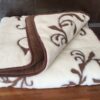 KOŁDRA Z WEŁNY CAMEL CIEMNY + KASZMIR SZLACHECKI 140x200