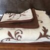KOŁDRA Z WEŁNY CAMEL CIEMNY + KASZMIR SZLACHECKI 140x200
