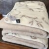12 KOŁDRA Z WEŁNY CAMEL JASNY + KASZMIR SZLACHECKI 220x200