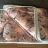 KOŁDRA Z WEŁNY WIELBŁĄDZIEJ CAMEL JASNY KWIAT LOTOSU 140x200