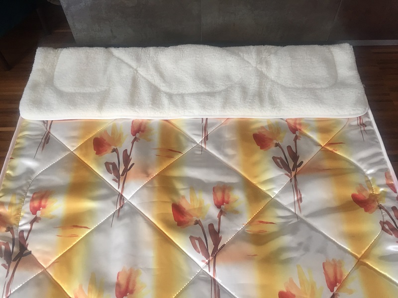 KOŁDRA Z WEŁNY MERYNOS TUMBLER POLNE KWIATY 160x200