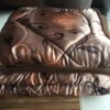 KOŁDRA Z WEŁNY WIELBŁĄDZIEJ CAMEL CIEMNY KWIAT LOTOSU 180x200