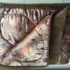 KOŁDRA Z WEŁNY WIELBŁĄDZIEJ CAMEL CIEMNY KWIAT LOTOSU 180x200