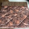 KOŁDRA Z WEŁNY WIELBŁĄDZIEJ CAMEL CIEMNY KWIAT LOTOSU 180x200