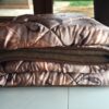 KOŁDRA Z WEŁNY WIELBŁĄDZIEJ CAMEL CIEMNY KWIAT LOTOSU 180x200
