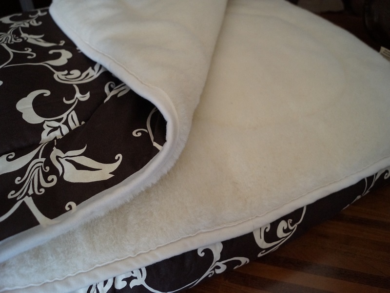 KOŁDRA Z WEŁNY KASZMIR BROWN ORIENT 220x200