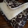 KOŁDRA Z WEŁNY KASZMIR BROWN ORIENT 220x200