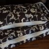 KOŁDRA Z WEŁNY KASZMIR BROWN ORIENT 220x200