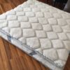 19 MATERAC Z WEŁNY ALPAKI JASNEJ CARO + ALPAKA GŁADKA 220x200