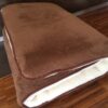 22 MATERAC Z WEŁNY MERYNOS TUMBLER + CAMEL CIEMNY 140x200