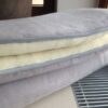 MATERAC Z WEŁNY ALPAKA ALPINA + KASZMIR GŁADKI  90x200