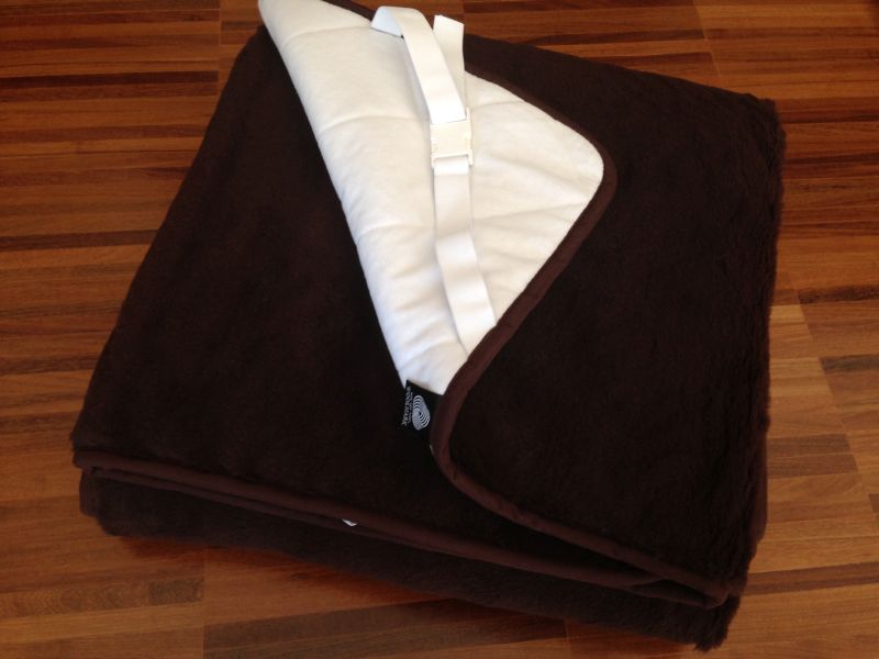 10 PODKŁAD Z WEŁNY CAMEL WIELBŁĄDZIEJ BLACK 120x200