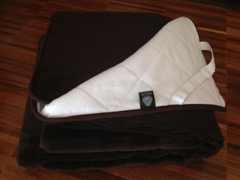 12 PODKŁAD Z WEŁNY CAMEL WIELBŁĄDZIEJ BLACK 120x200