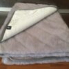 podklad-alpaka-pasy-2 POŚCIEL Z WEŁNY ALPAKI SILVER PASY + CAMEL CIEMNY PASY 200x200 + PODKŁAD